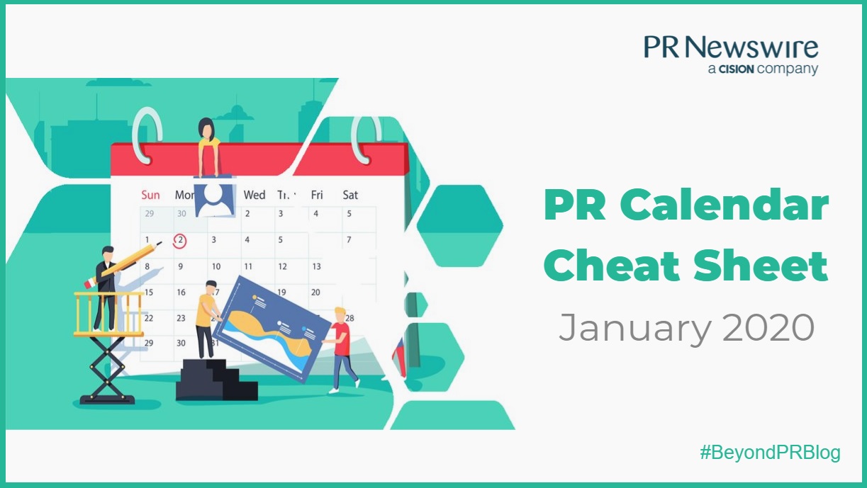January 2020 PR Calendar Cheat Sheet